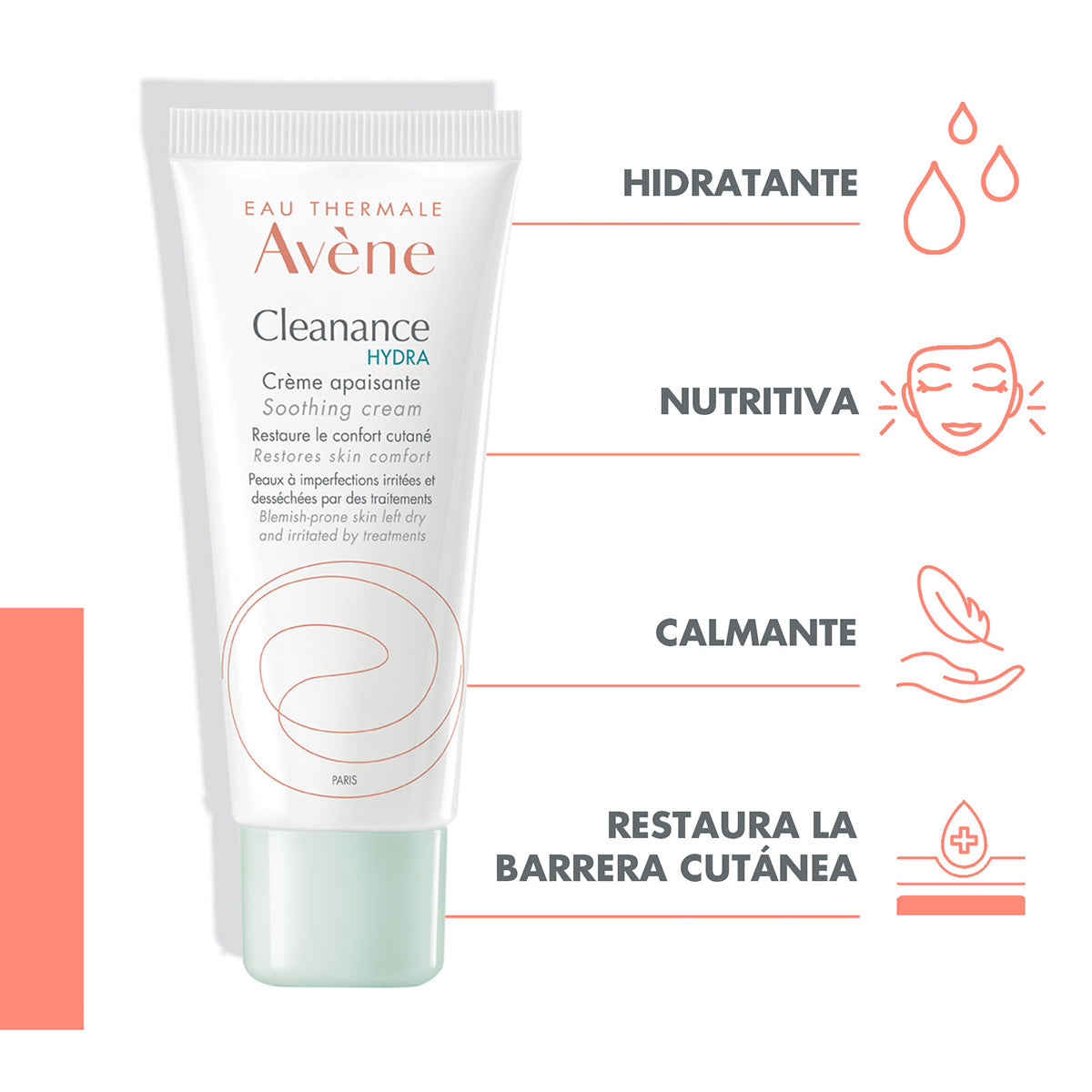 Avene. Cleanance Hydra. Crema Calmante. 40ml