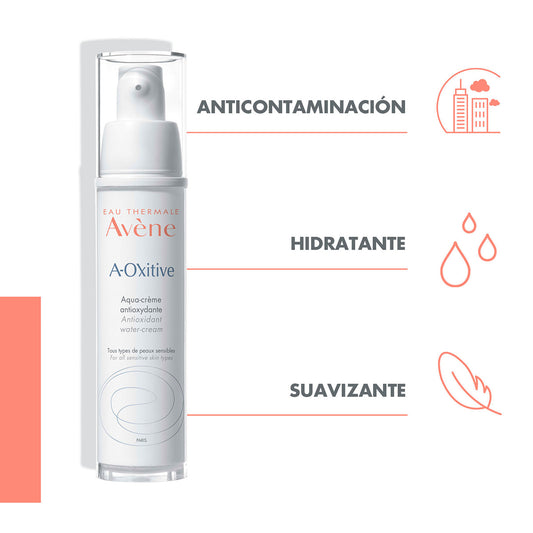 Avene. A-Oxitive. Aquacrema Alisadora. 30ml