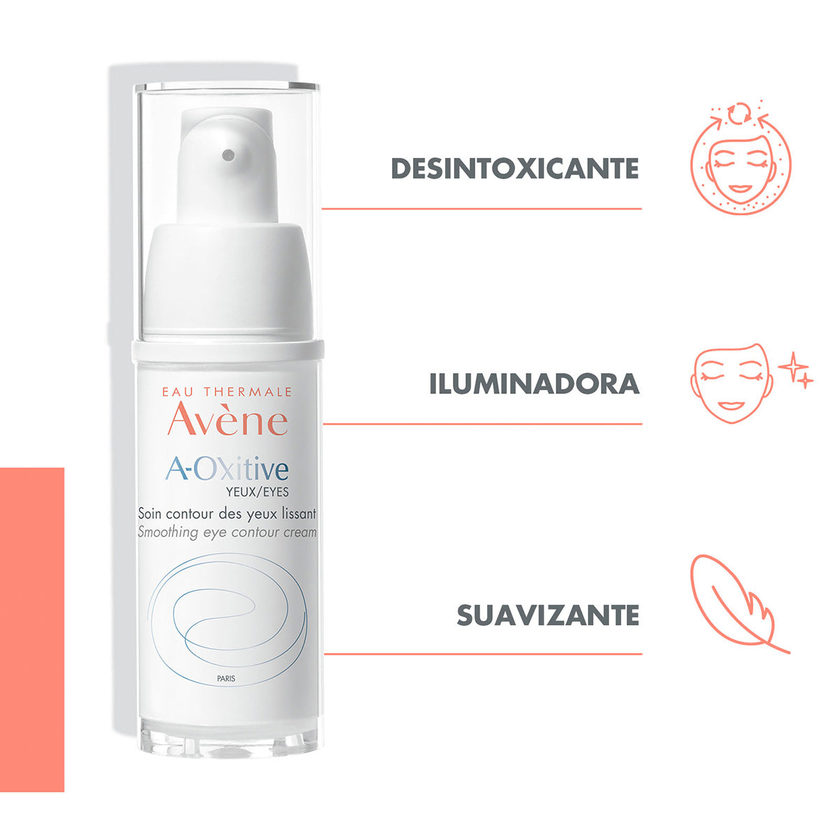 Avene. A-Oxitive. Contorno De Ojos Alisador. 15ml