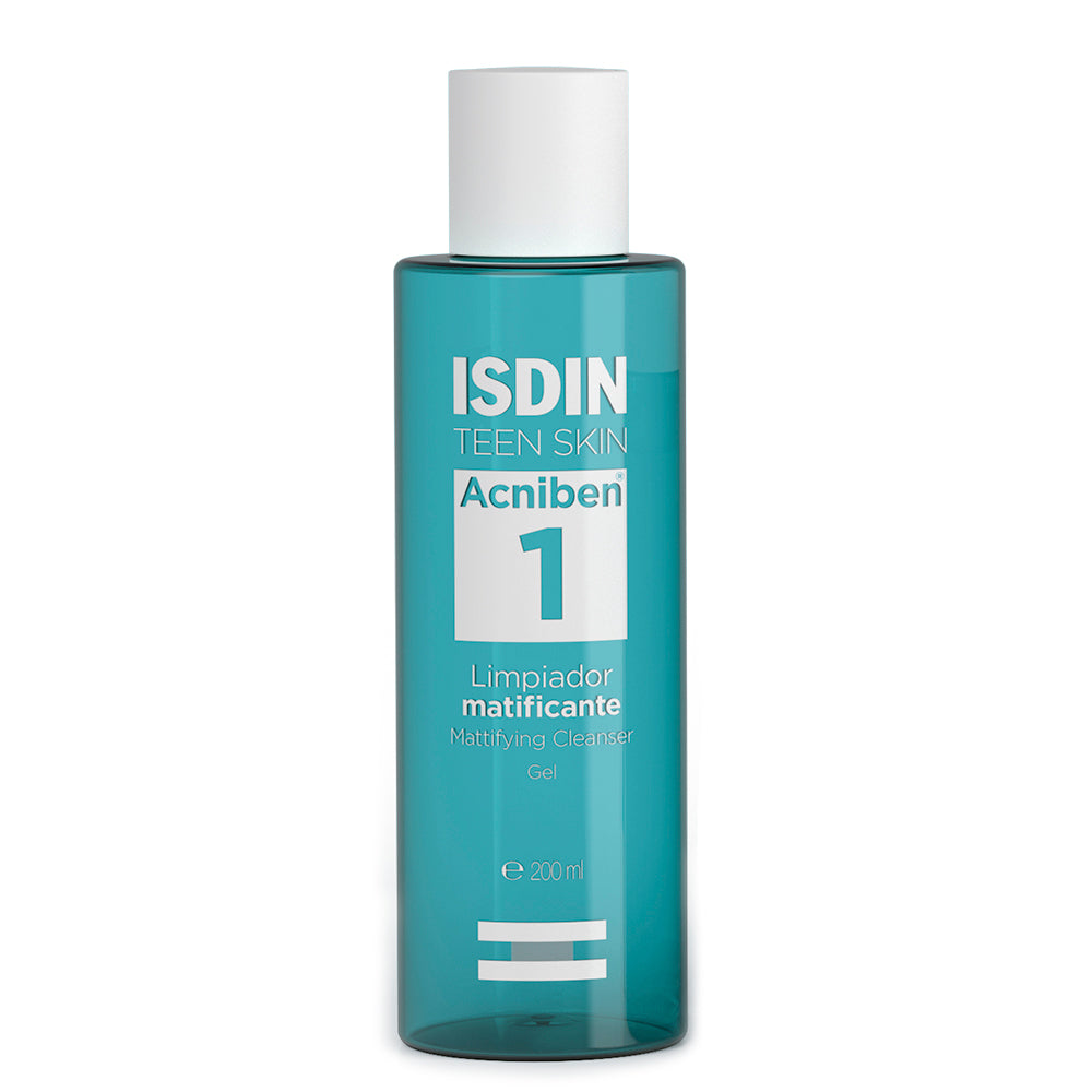 Isdin. Acniben. Limpiador matificante en gel para piel grasa. 200ml