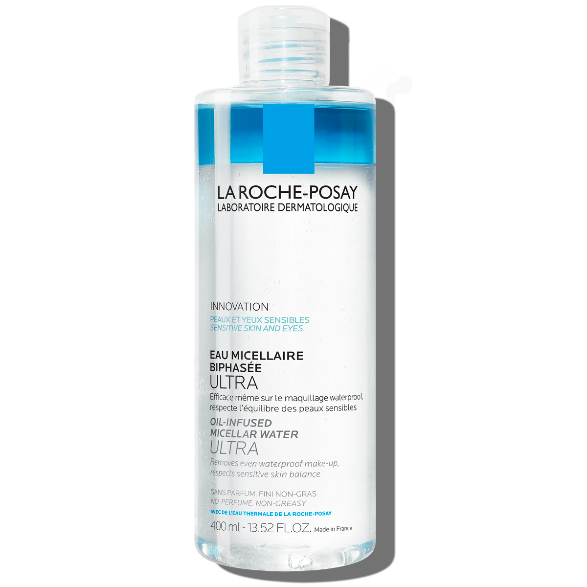 La Roche-Posay. Agua Micelar Bifásica Ultra. Oil-Infused. Para piel sensible. 400ml