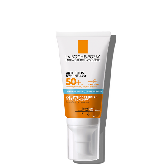 La Roche-Posay. Anthelios UVMUNE400. Crema hidratante sin color. FPS50+. 50ml