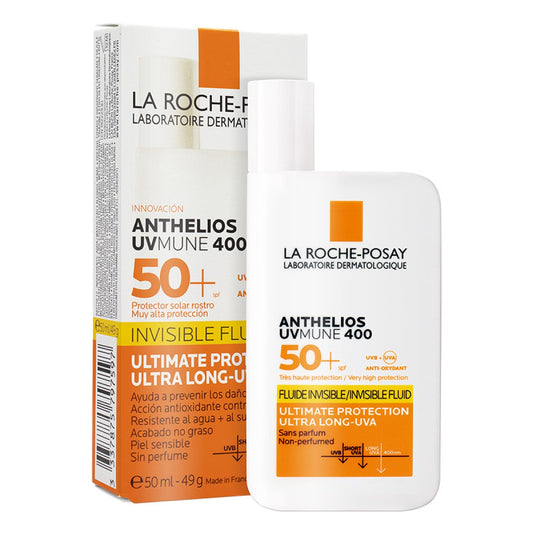 La Roche-Posay. Anthelios UVMUNE400. Protector Solar Fluido invisible. FPS50+. 50ml