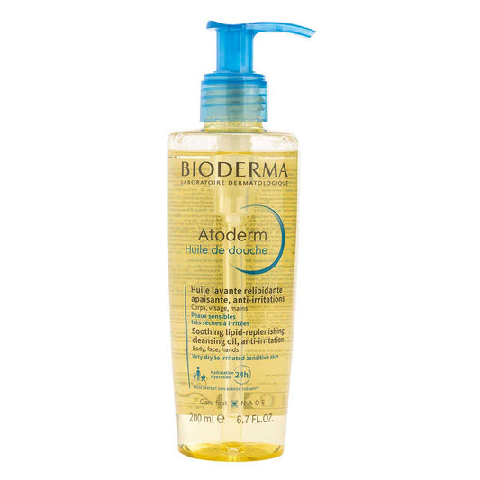 Bioderma. Atoderm Aceite de ducha. Limpiador para piel seca e irritada. 200ml