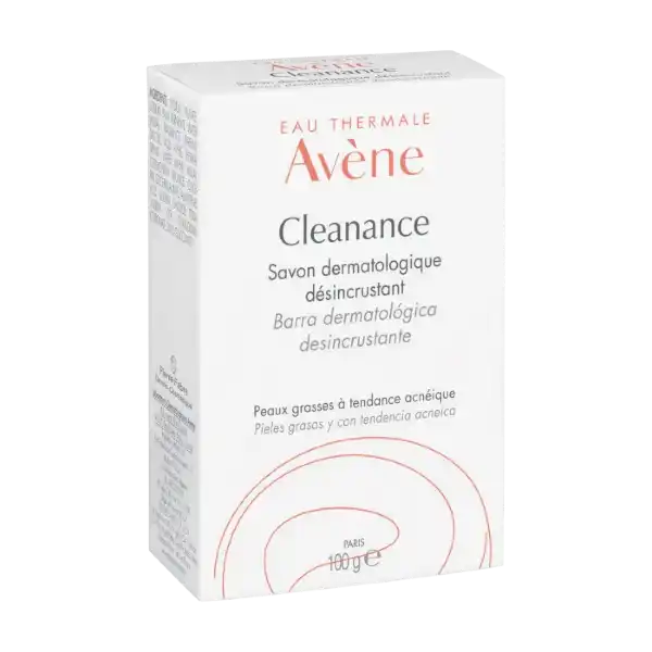 Avene. Cleanance. Barra limpiadora desincrustante. 100gr