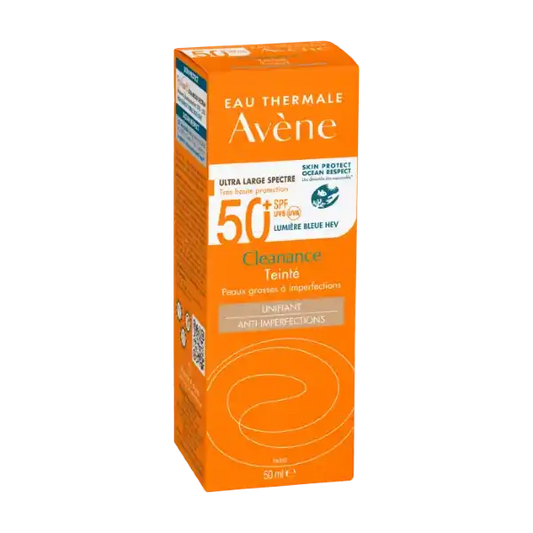 Avene. Cleanance. Protección solar con color. FPS50+. 50ml