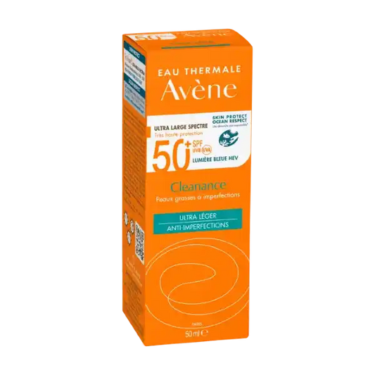 Avene. Cleanance. Proteccion solar FPS50+. 50ml