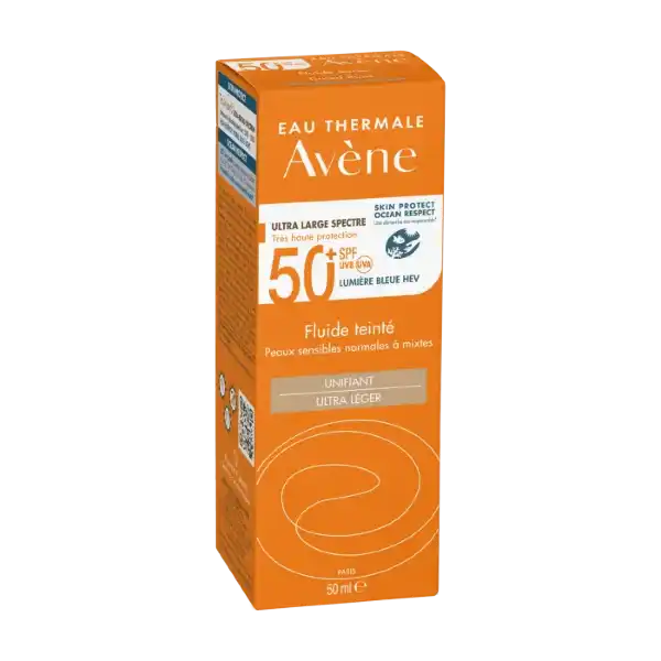 Avene. Fluido solar Con Color 50+. 50ml