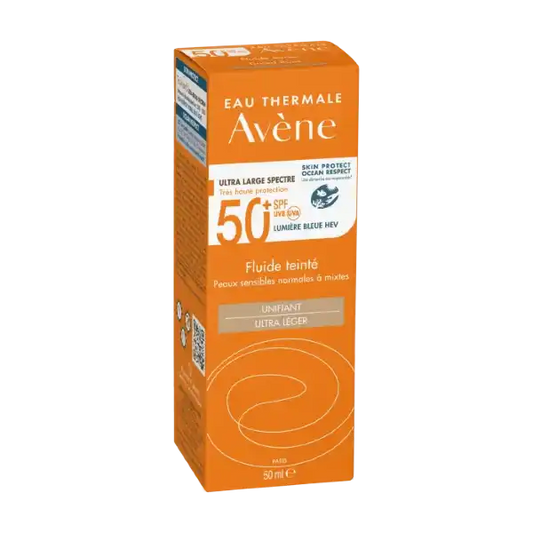 Avene. Fluido solar Con Color 50+. 50ml