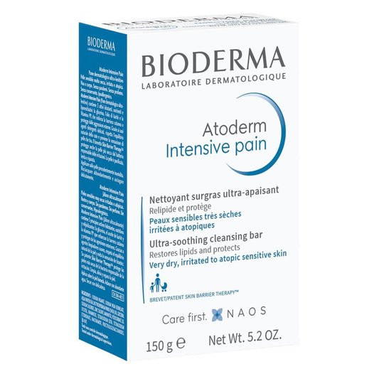 Bioderma. Atoderm Intensive Pain. Barra limpiadora anti bacterial. 150g