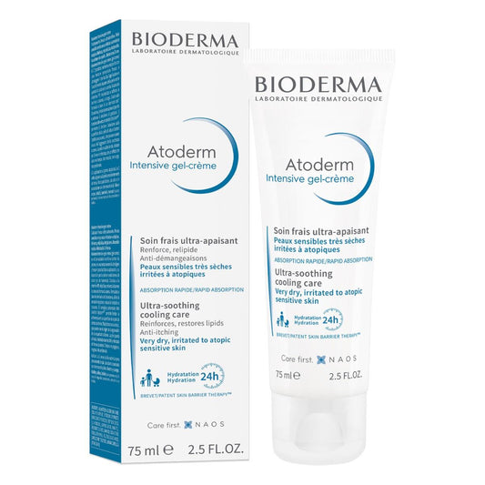 Bioderma. Atoderm Intensive Gel-Crema. Hidratante para piel muy seca, irritada o atópica. 75ml