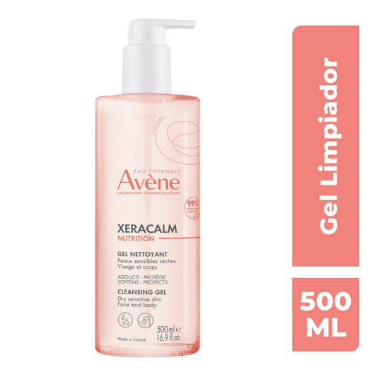 Avene. Xeracalm nutrition. Gel limpiador. 500ml