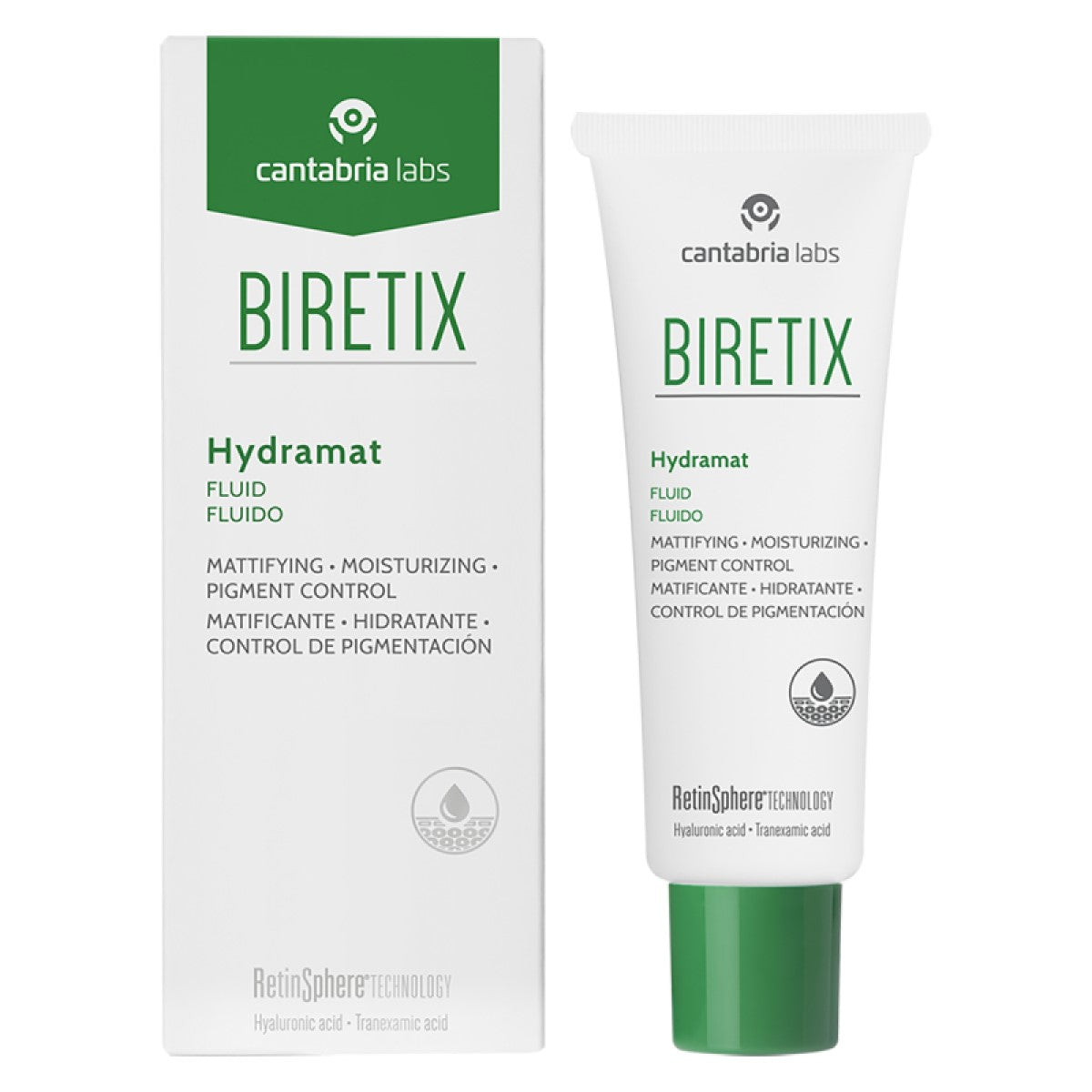 Cantabria Labs. Biretix Hydramat. Fluido hidratante y matificante. 50ml