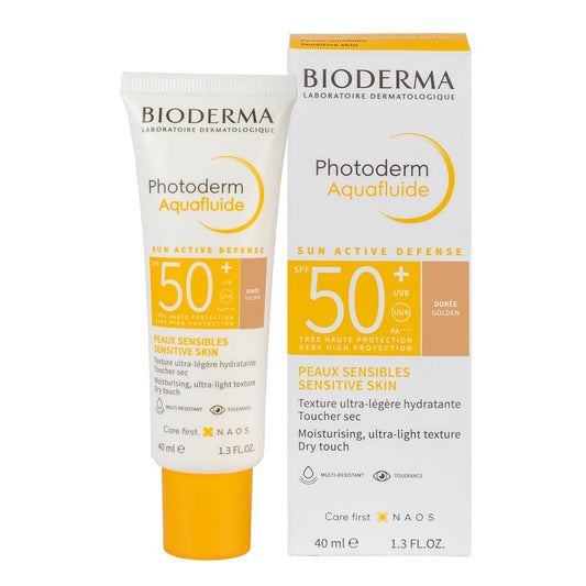 Bioderma. Photoderm Aquafluido. Tono dorado. Fotoprotector con color. FPS50+. 40ml