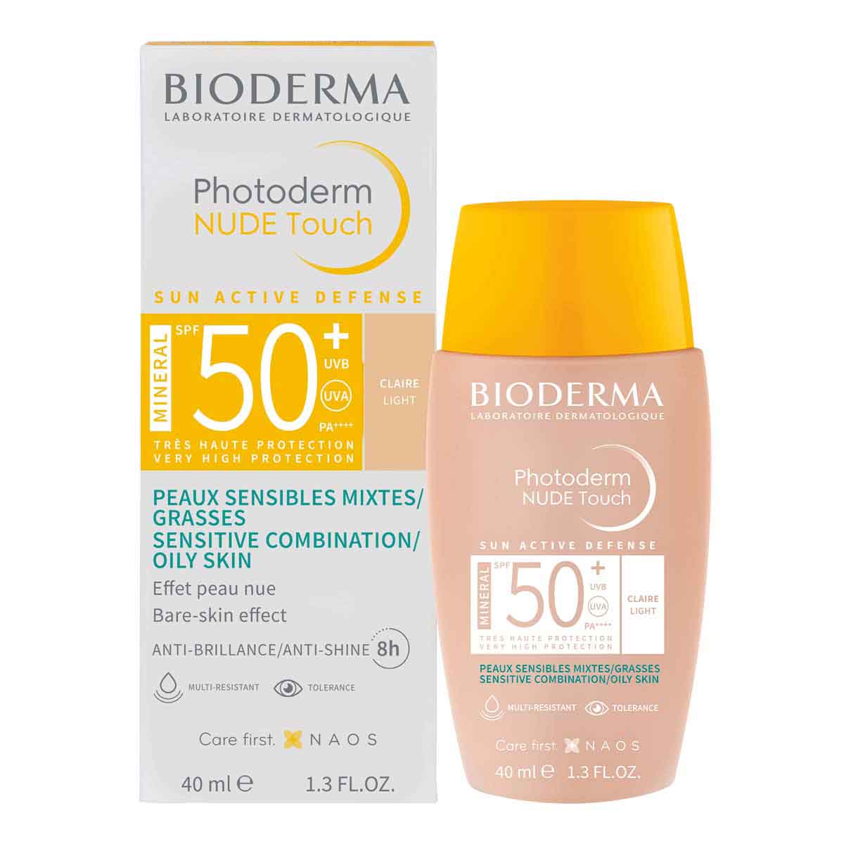 Bioderma. Photoderm. Nude touch. Tono claro. FPS50+. 40ml