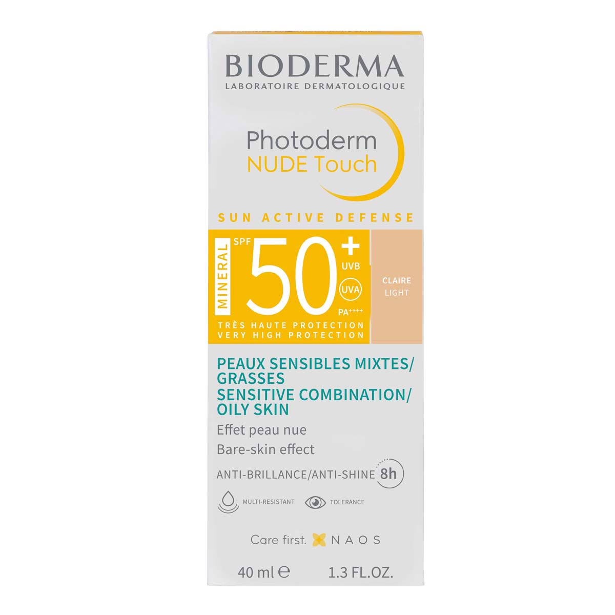 Bioderma. Photoderm. Nude touch. Tono claro. FPS50+. 40ml