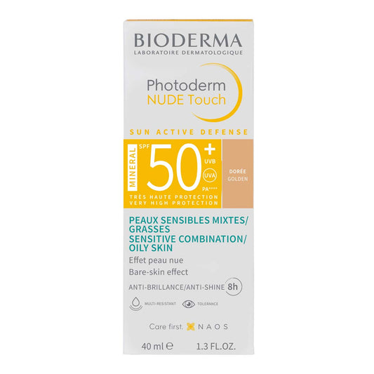 Bioderma. Photoderm. Nude touch. Tono dorado. FPS50+. 40ml