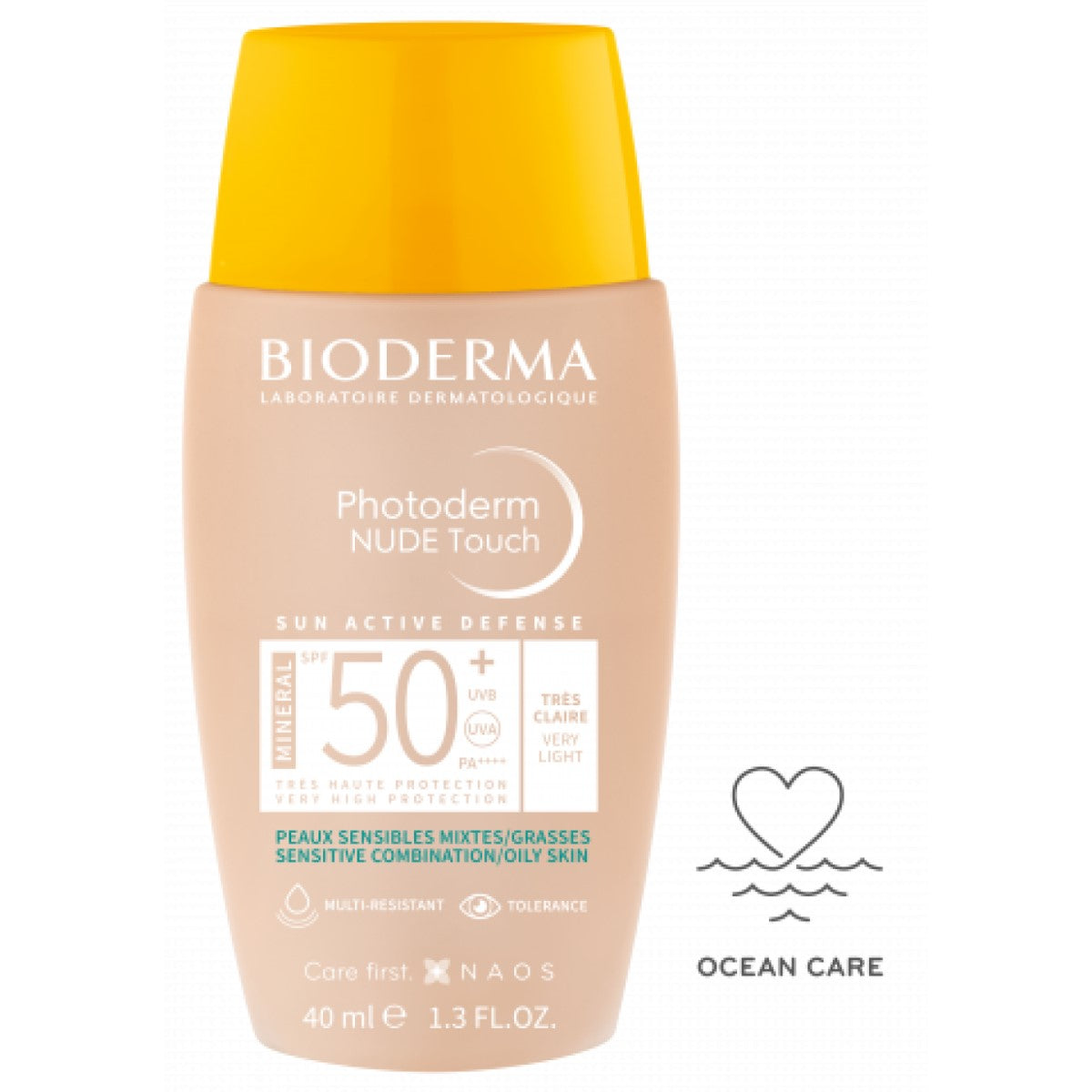 Bioderma. Photoderm. Nude touch. Tono muy claro. FPS50+. 40ml