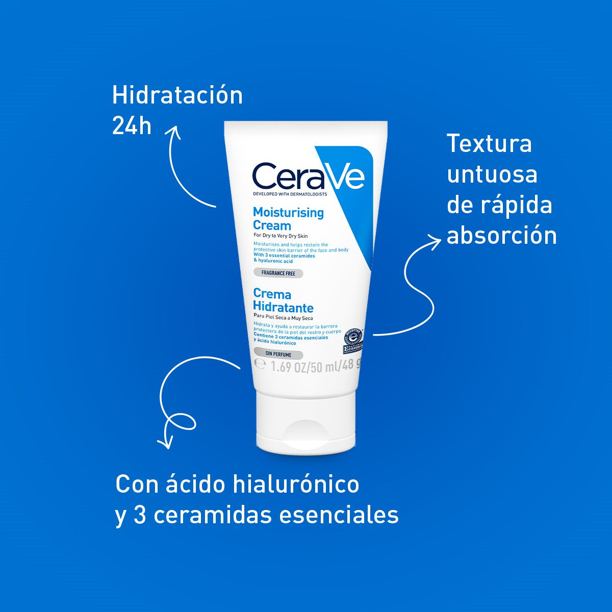 Cerave. Crema hidratante. 50ML