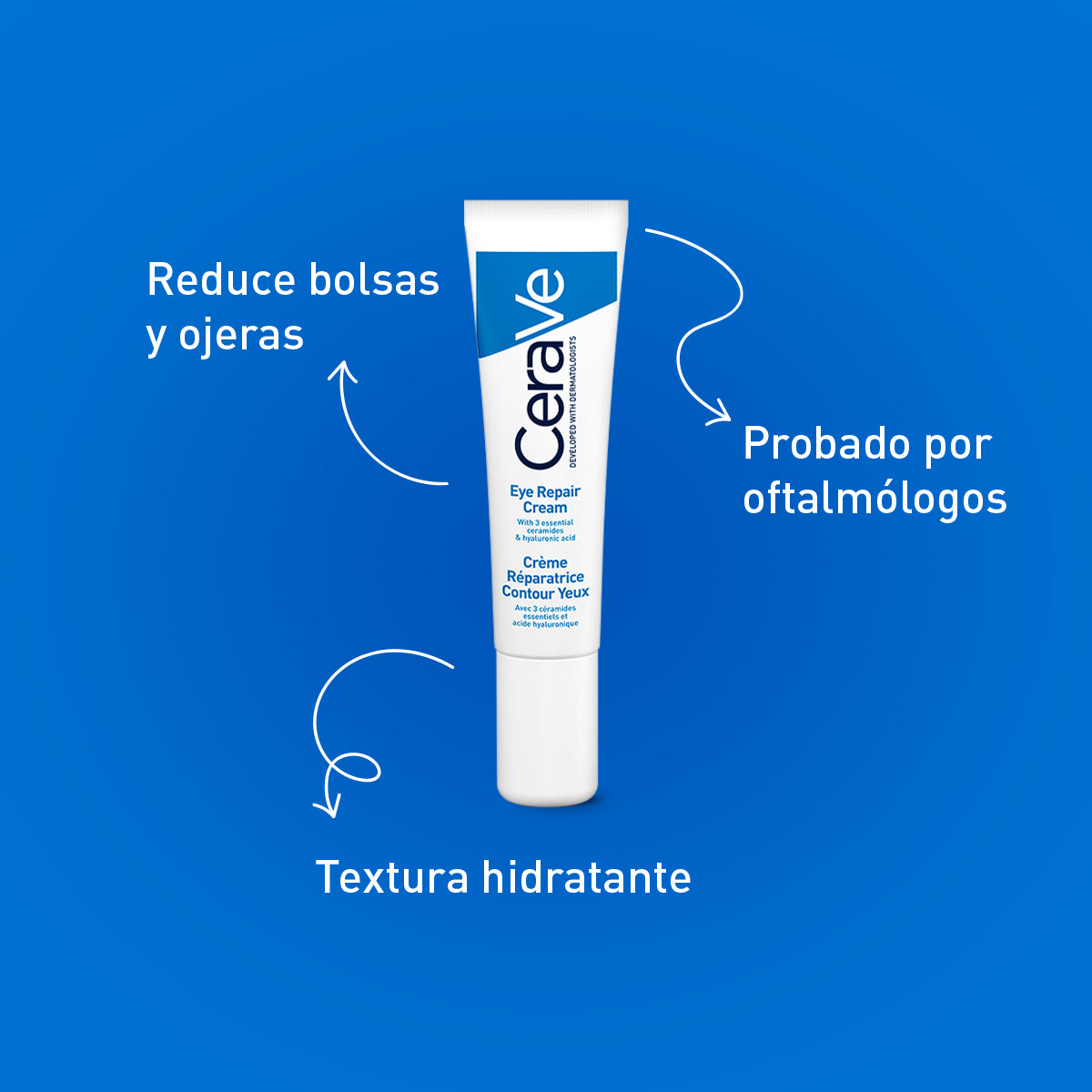 Cerave. Crema reparadora para el contorno de ojos. 14ML