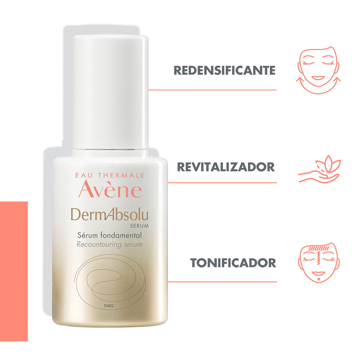 Avene. DermAbsolu. Suero con ácido hialurónico. 30ml