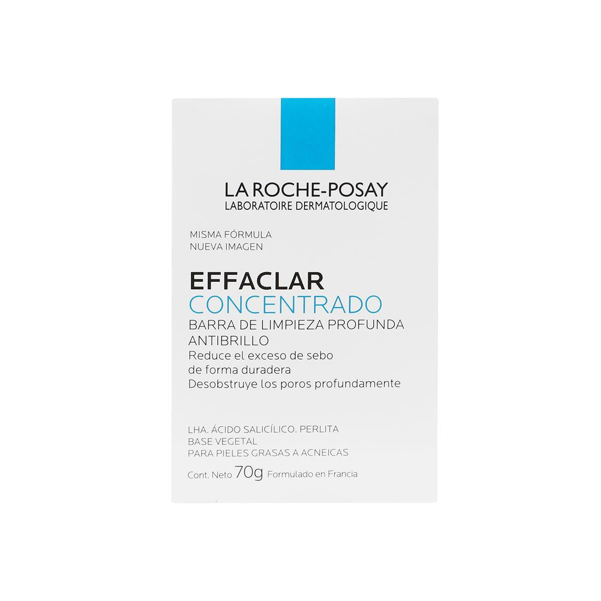 La Roche-Posay. Effaclar. Barra Concentrado. Barra de limpieza profunda. 70g