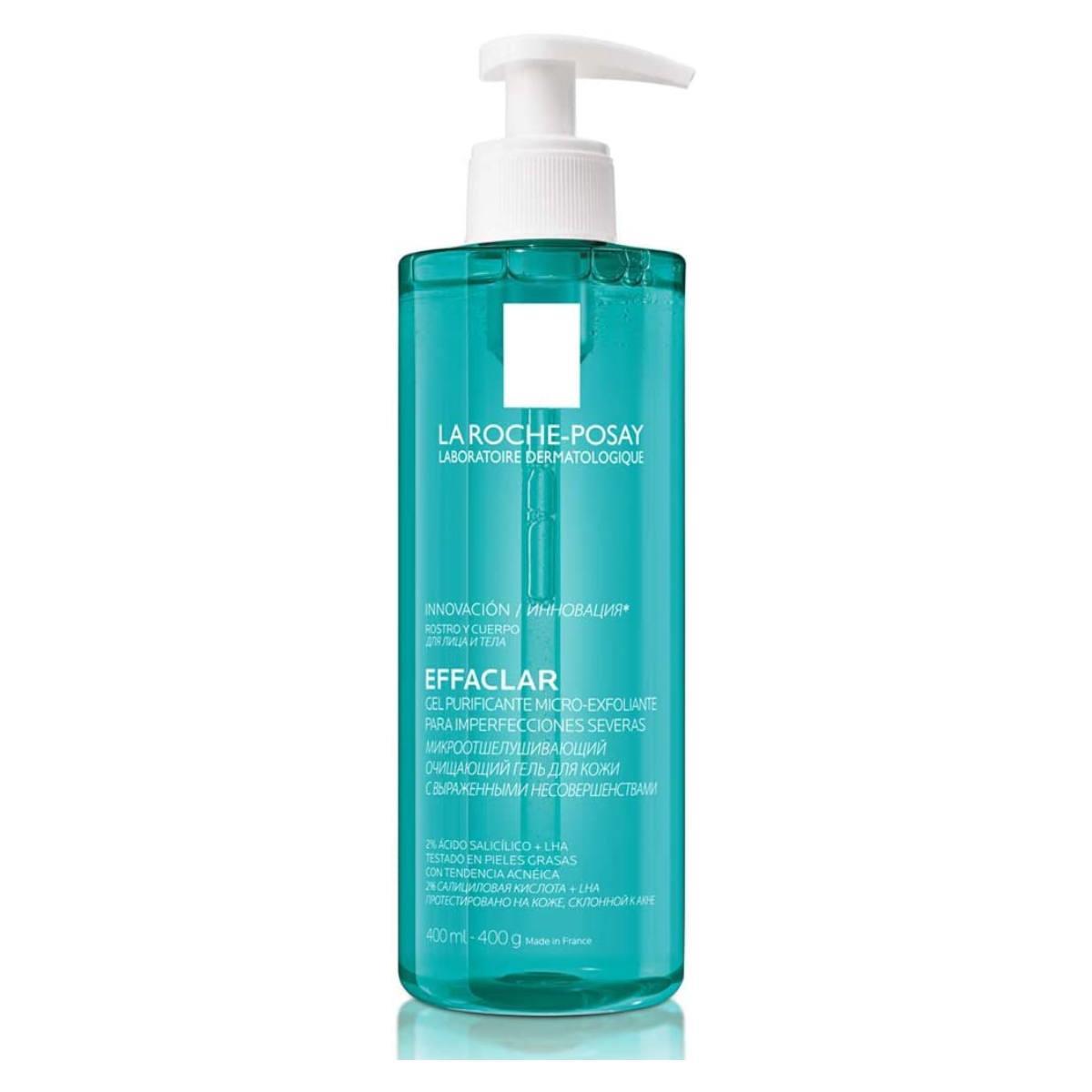 La Roche-Posay. Effaclar. Gel microexfoliante. Limpiador para piel grasa. 400ml