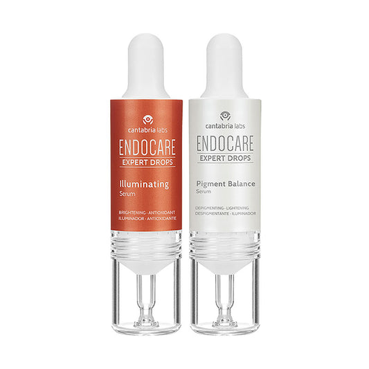 Cantabria Labs. Endocare Expert Drops. Despigmenting protocol. Iluminador y despigmentante. 2x10ml