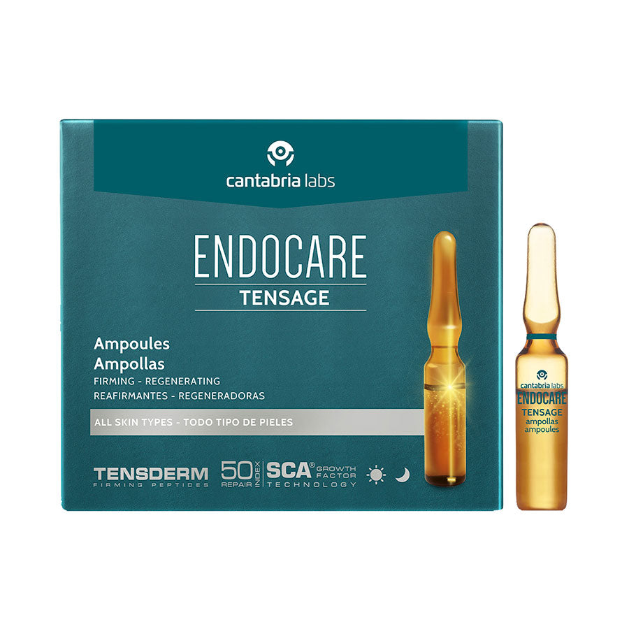 Cantabria Labs. Endocare Tensage. Ampolletas reafirmantes. 10X2ml