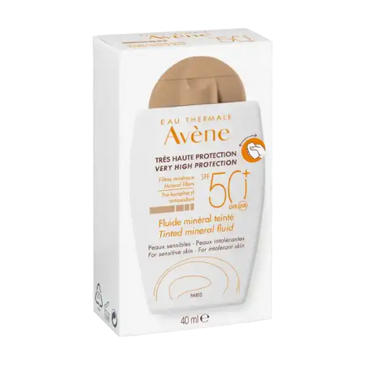 Avene. Fluido mineral con color. FPS50+. 40ml