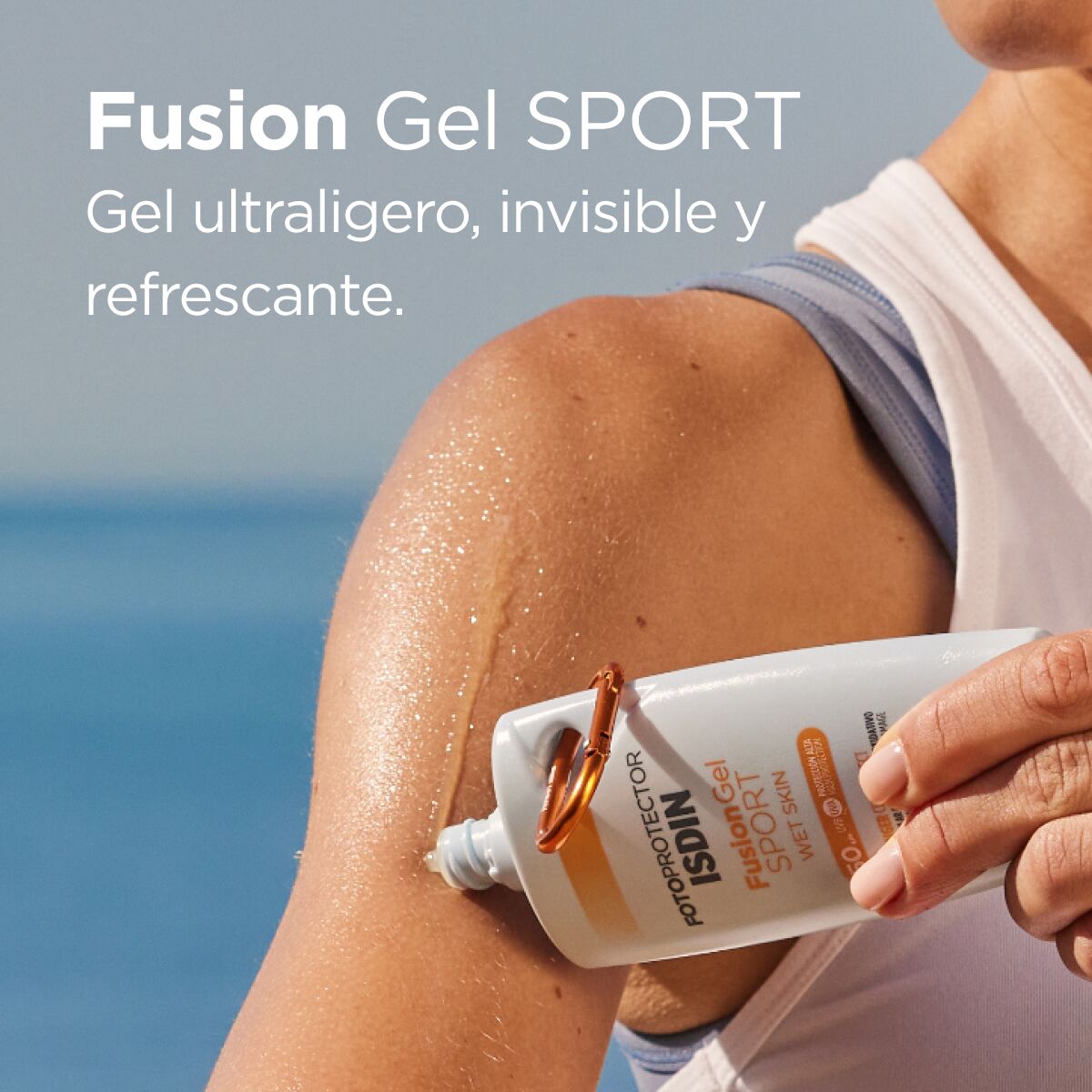 Isdin. Fotoprotector. Fusion Gel Sport. FPS50+. 100ml