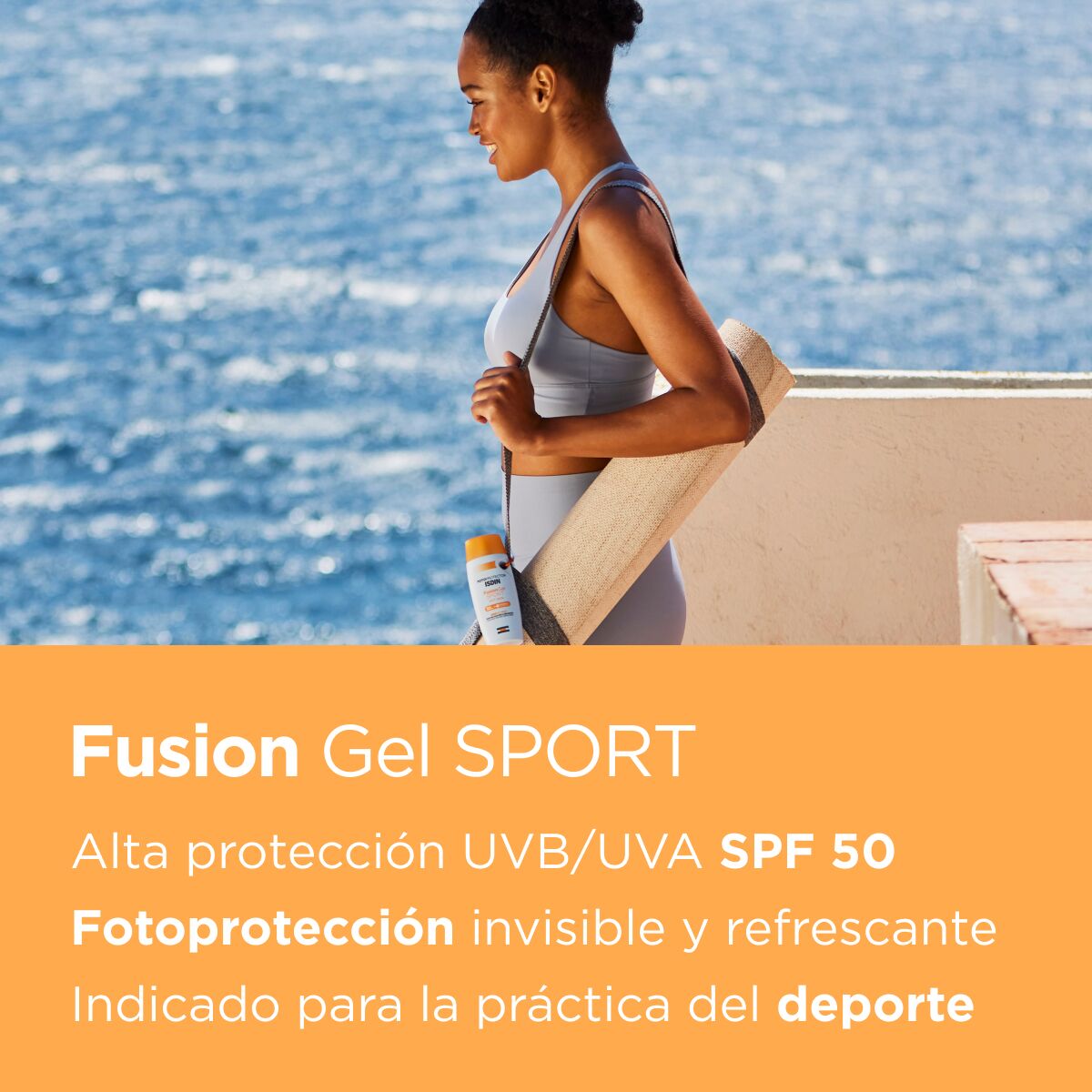 Isdin. Fotoprotector. Fusion Gel Sport. FPS50+. 100ml