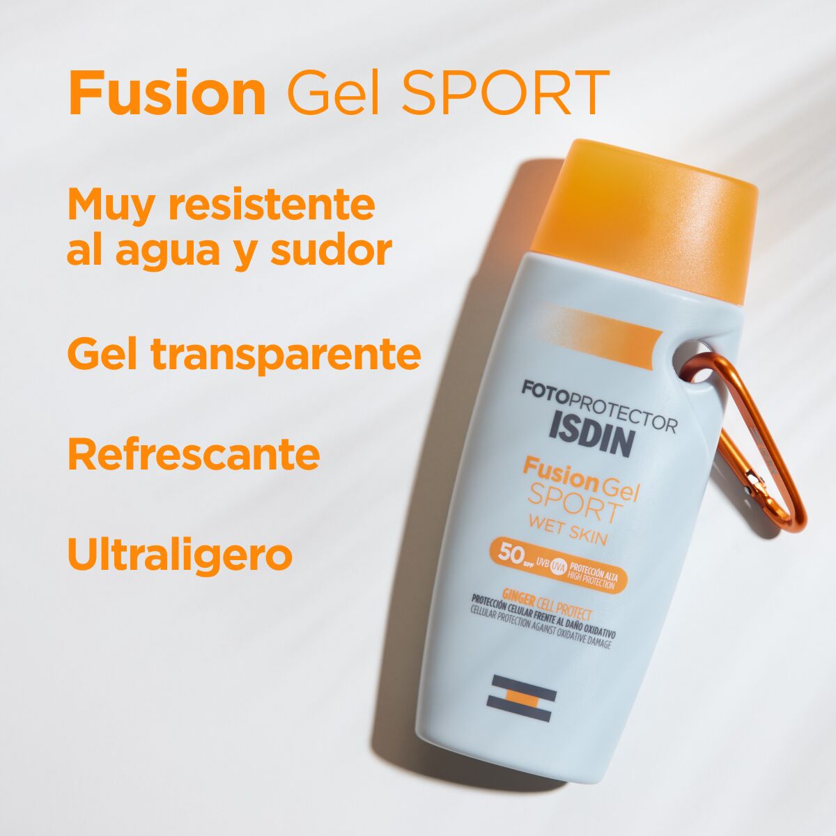 Isdin. Fotoprotector. Fusion Gel Sport. FPS50+. 100ml