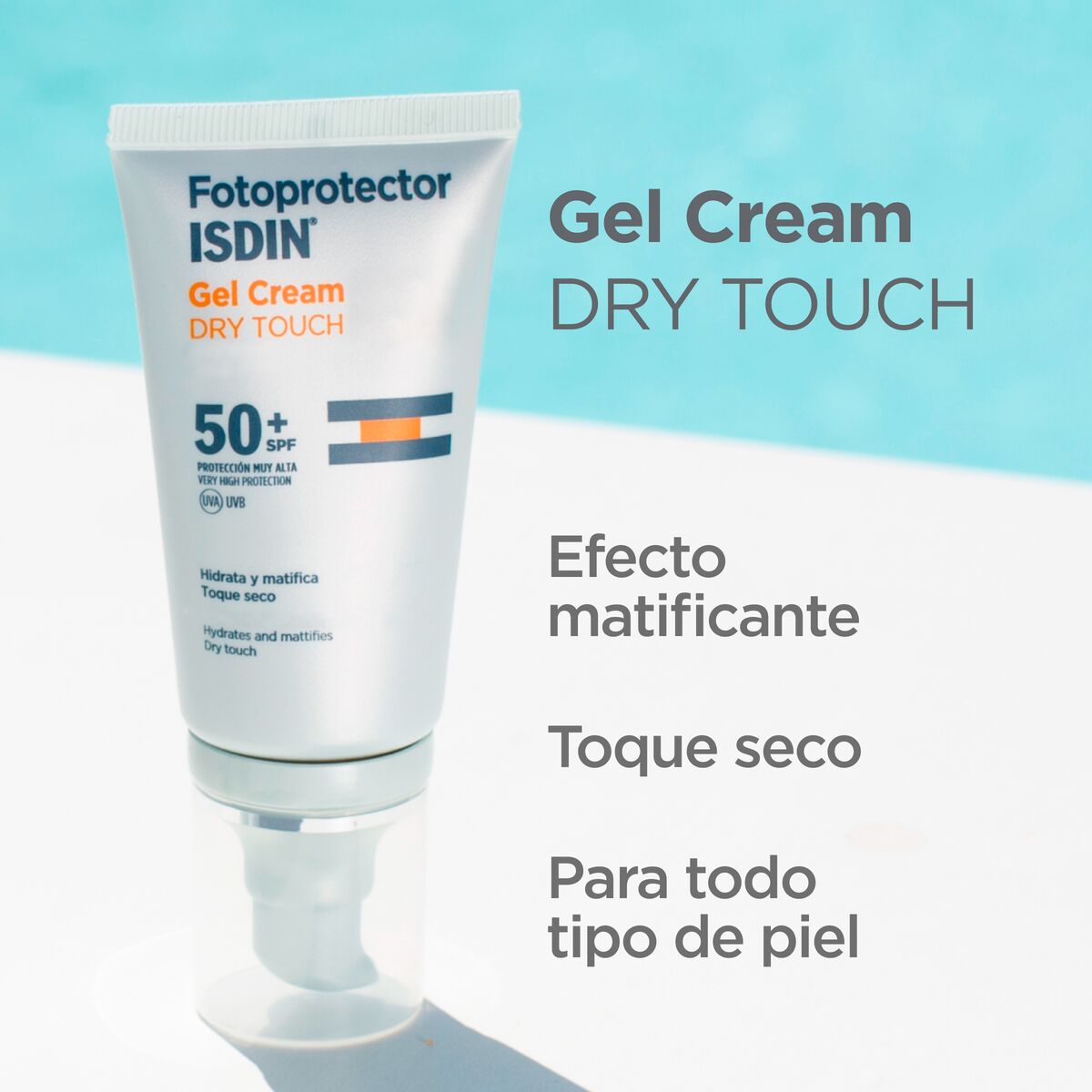 Isdin. Fotoprotector Isdin. Gel crema. Dry touch. FPS50+. 50ml