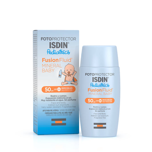 Isdin. Fotoprotector Isdin pediatrico. Mineral Baby. FPS50+. 50ml