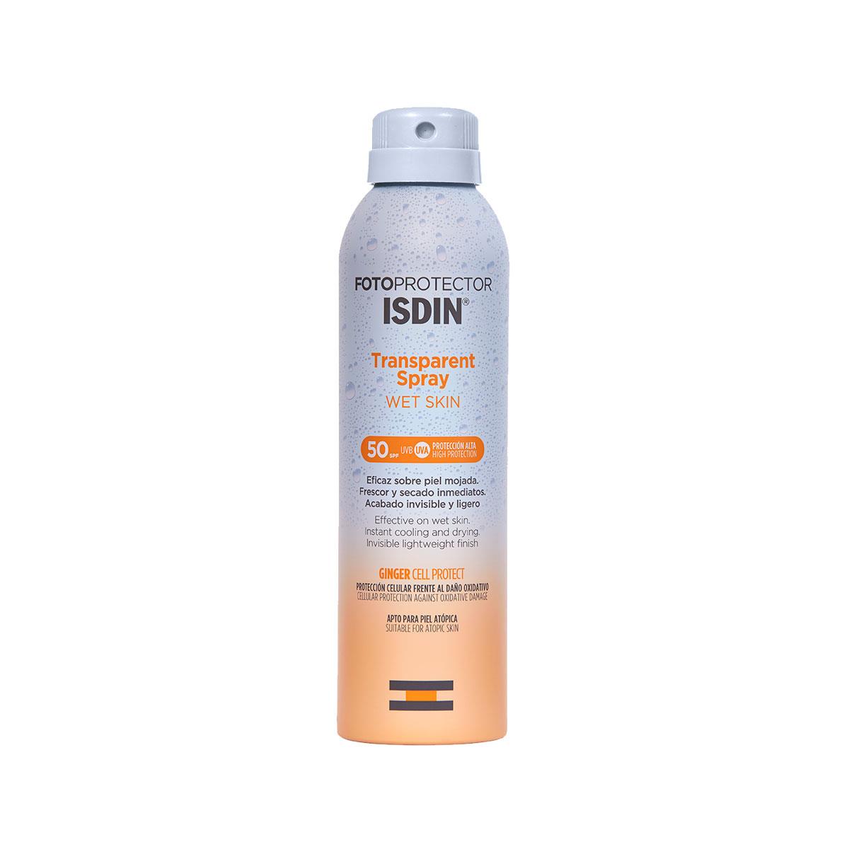 Isdin. Fotoprotector Isdin. Transparent Spray. Wet Skin. FPS50+. 200ml