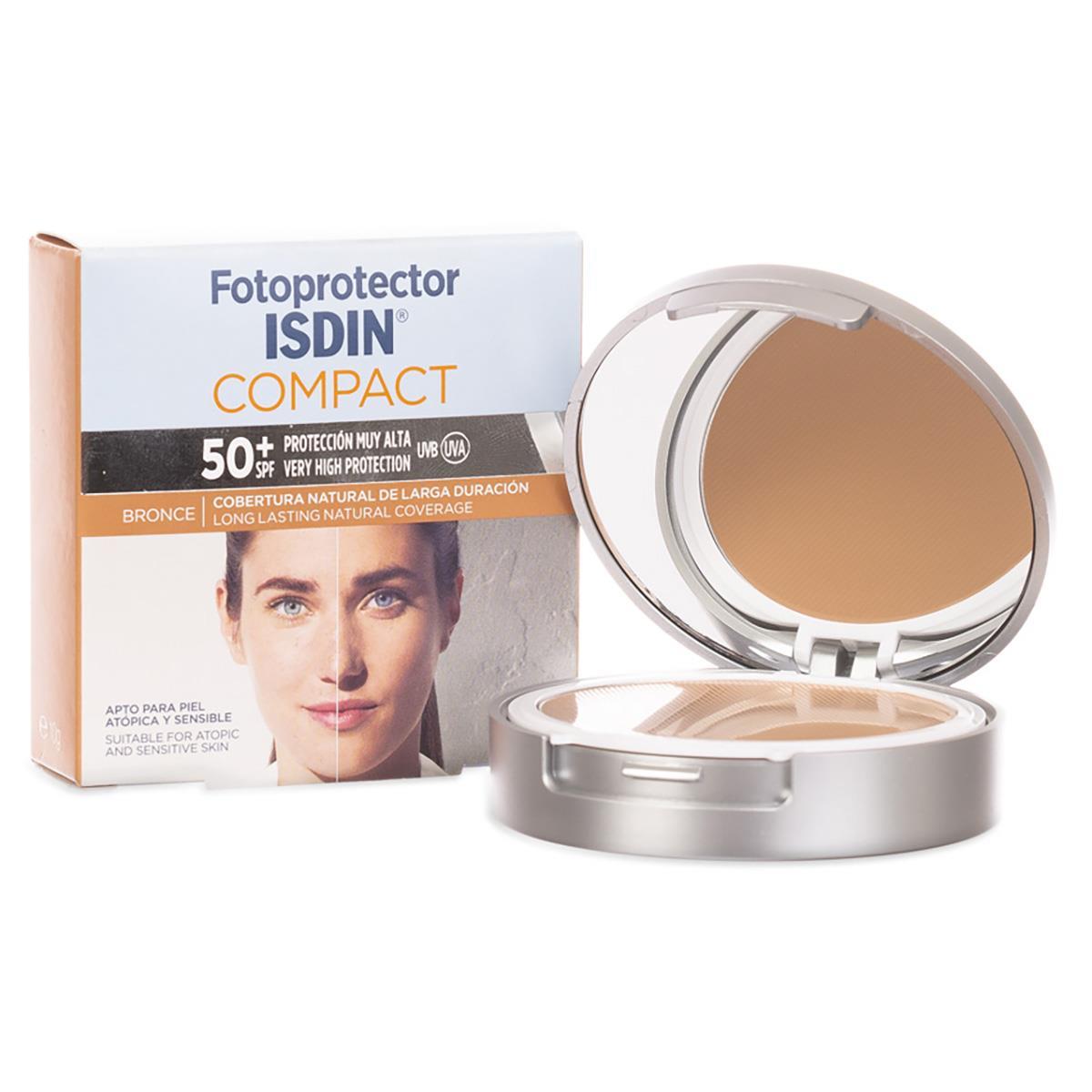 Isdin. Fotoprotector. Compacto. Tono Bronce. FPS50+. 10gr