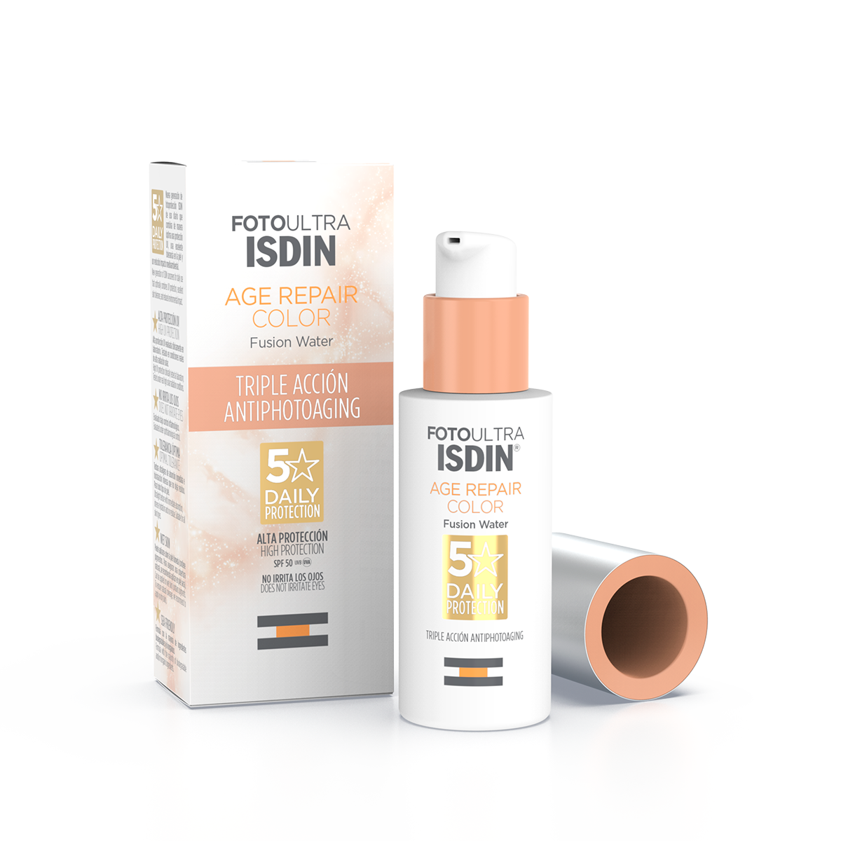 Isdin. FotoUltra. Age Repair. Fusion Water. Color. FPS50+. 50ml