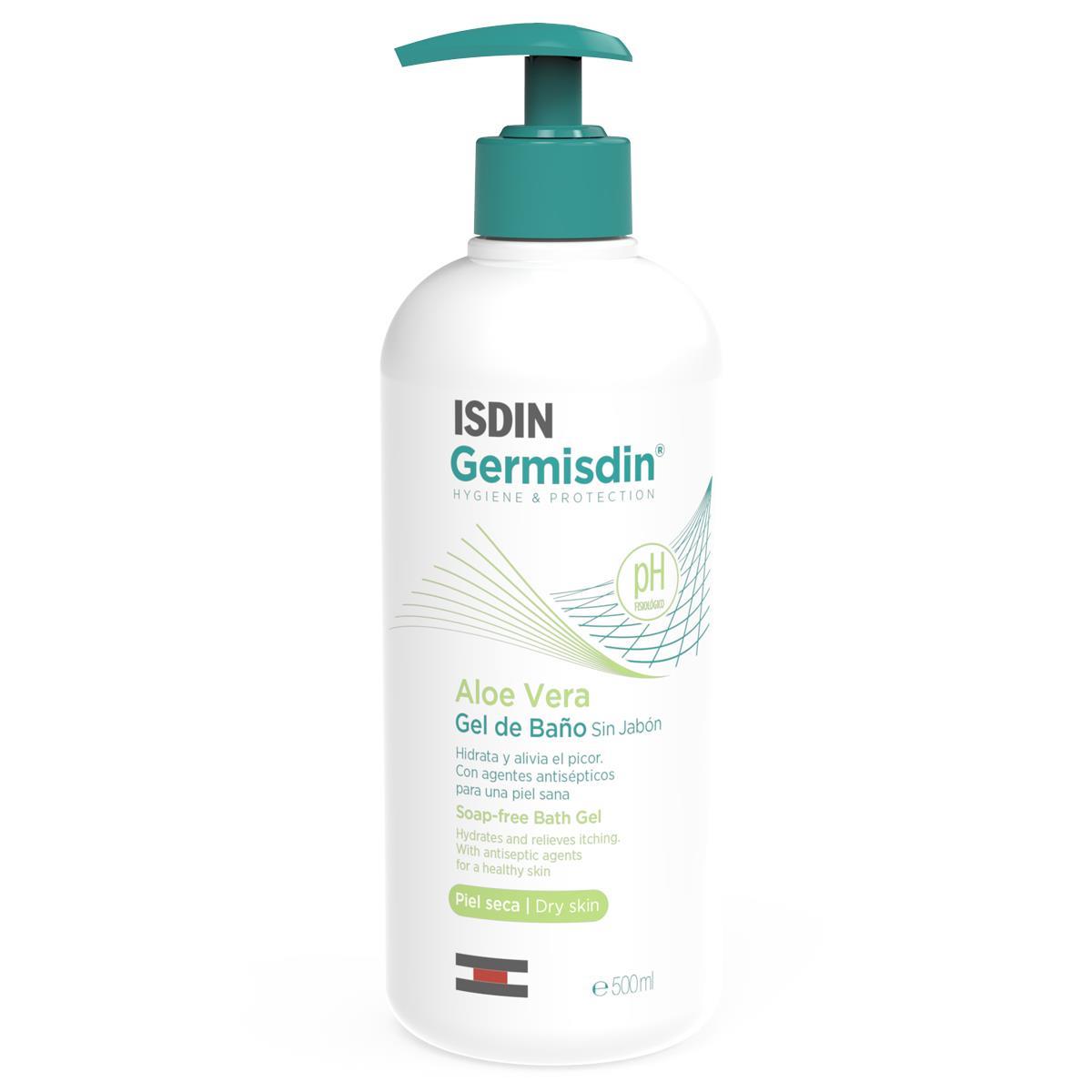 Isdin. Germisdin. Gel de baño. Aloe vera. 500ml