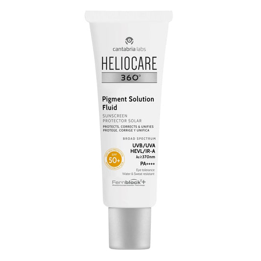 Cantabria Labs. Heliocare 360 Pigment Solution Fluid. Fotoprotector despigmentante. FPS50+. 50ml