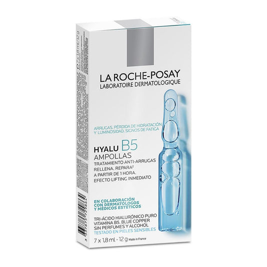 La Roche-Posay. Hyalu B5. Tratamiento anti-arrugas. 7 Ampolletas. 1.8ml c/u