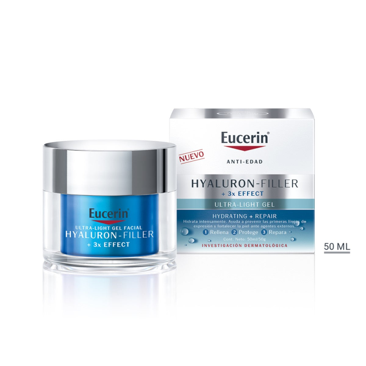 Eucerin. Hyaluron filler. Hydrating + repair. 50ml