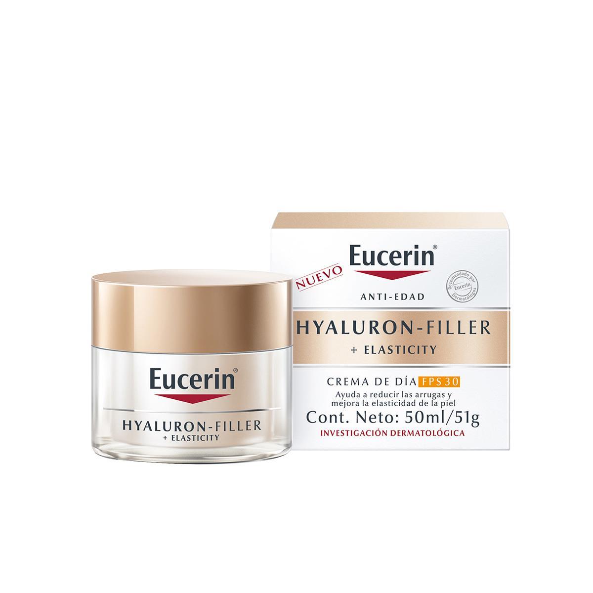 Eucerin. Hyaluron filler + elasticity. Crema de día FPS30. 50ml