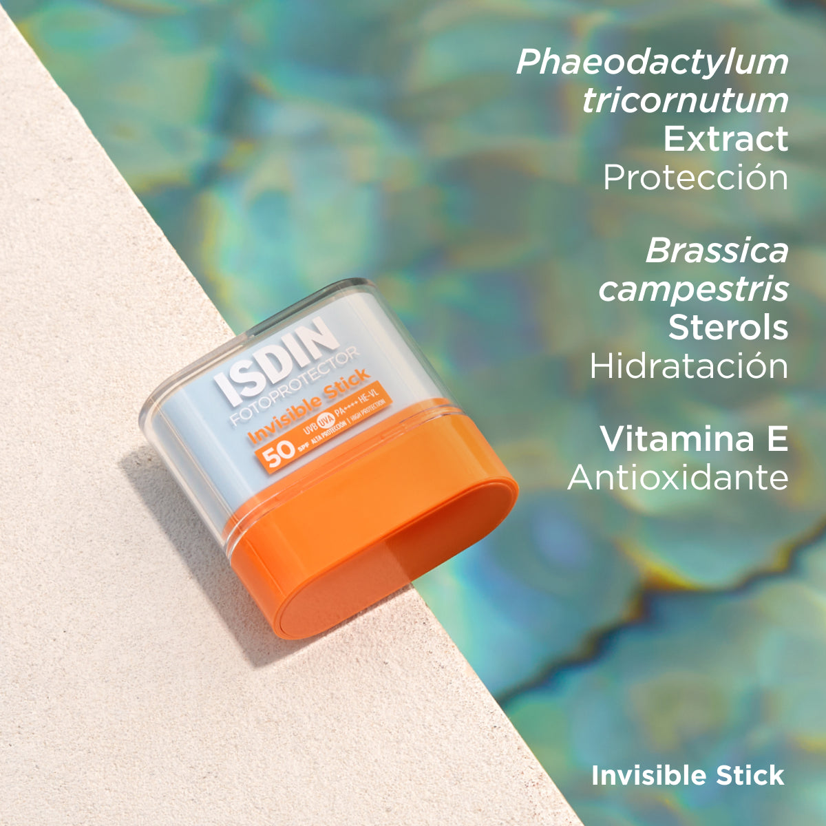 Isdin. Invisible Stick. FPS50+. Protector solar invisible en stick. 10gr