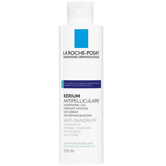 La Roche-Posay. Kerium DS. Shampoo Anti-caspa grasa. 200ml