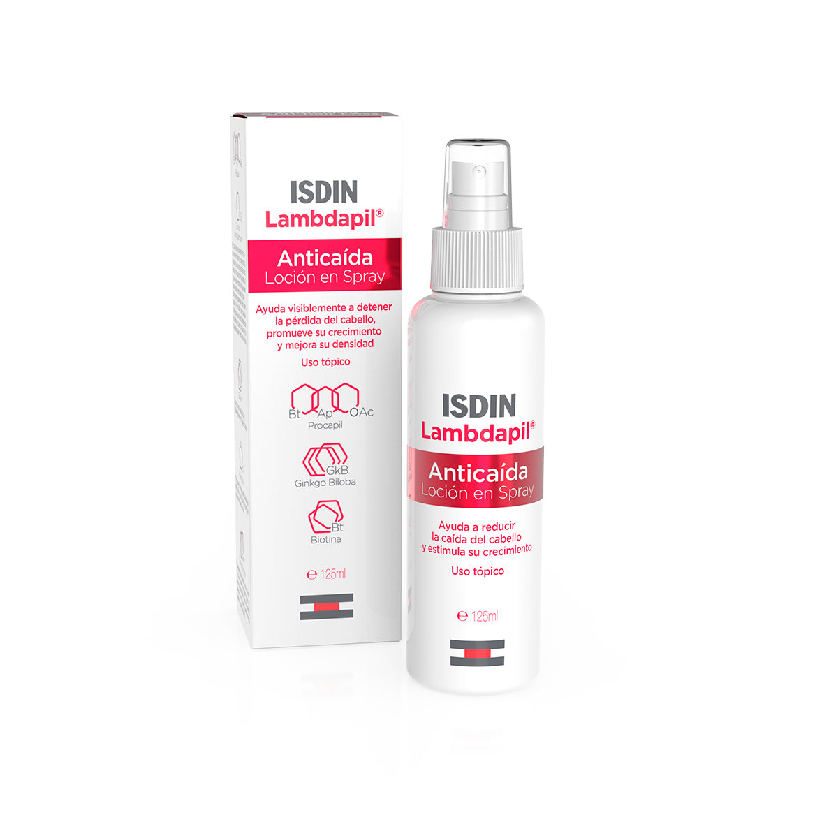 Isdin. Lambdapil. Loción anticaída en spray. 125ml