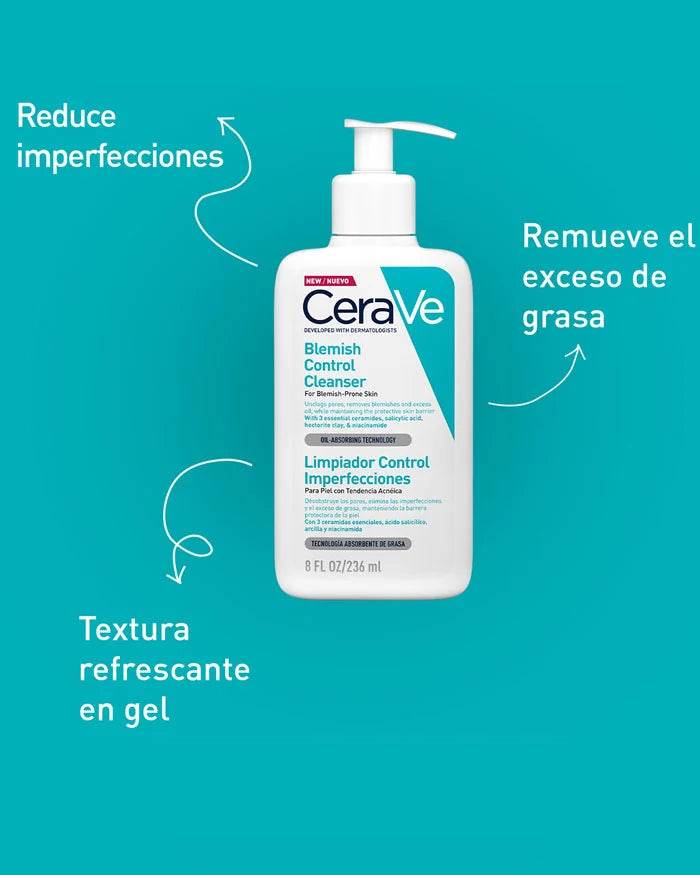 Cerave. Limpiador control imperfecciones. 236ML