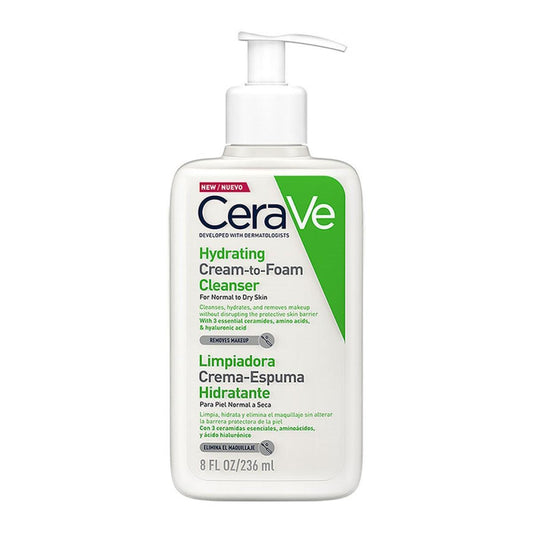 Cerave. Limpiadora. Crema-espuma hidratante. 236ML