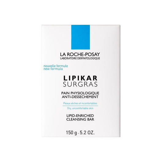 La Roche-Posay. Lipikar. Surgras. Barra limpiadora piel seca. 150g