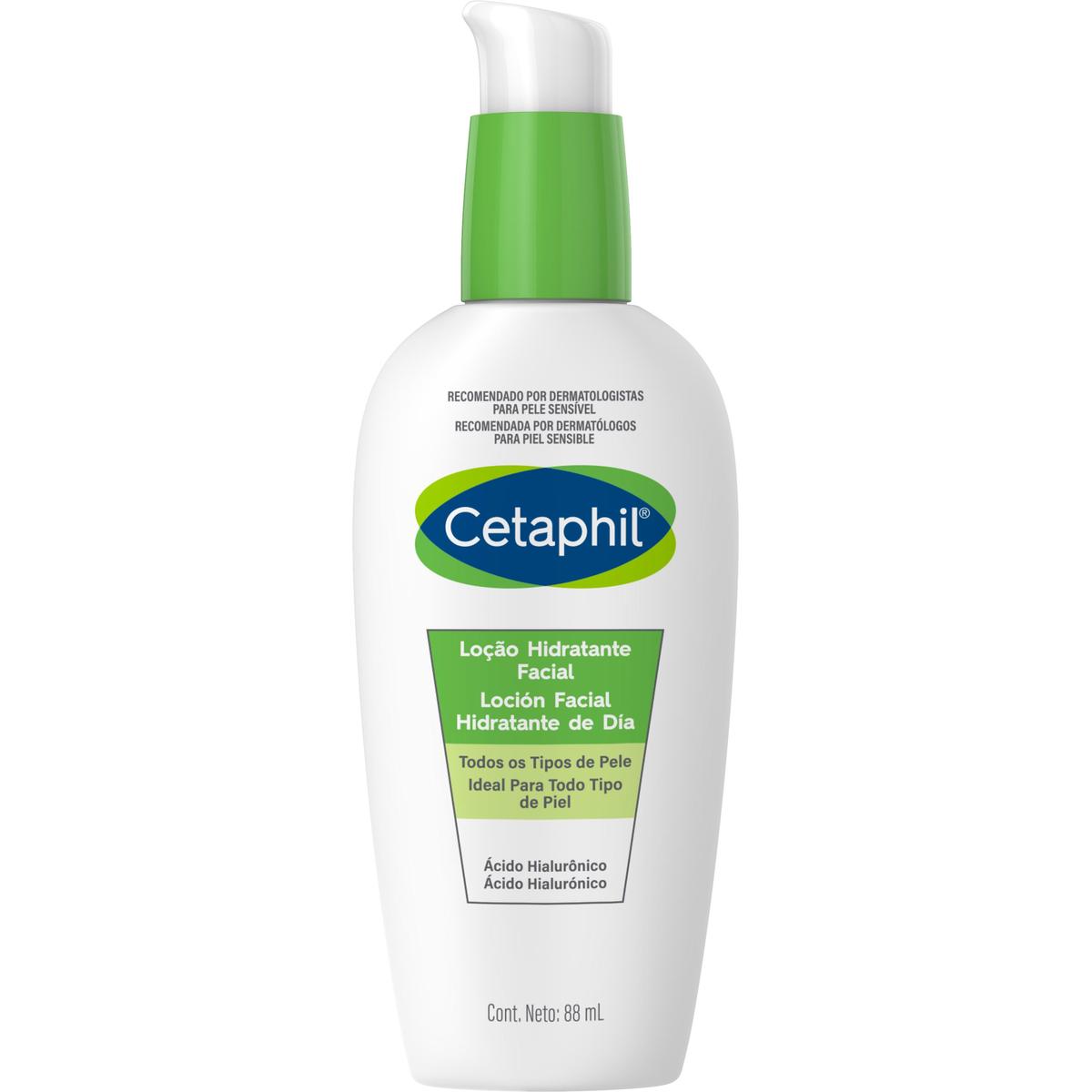 Cetaphil. Loción facial hidratante con ácido hialurónico. Dia. 88gr